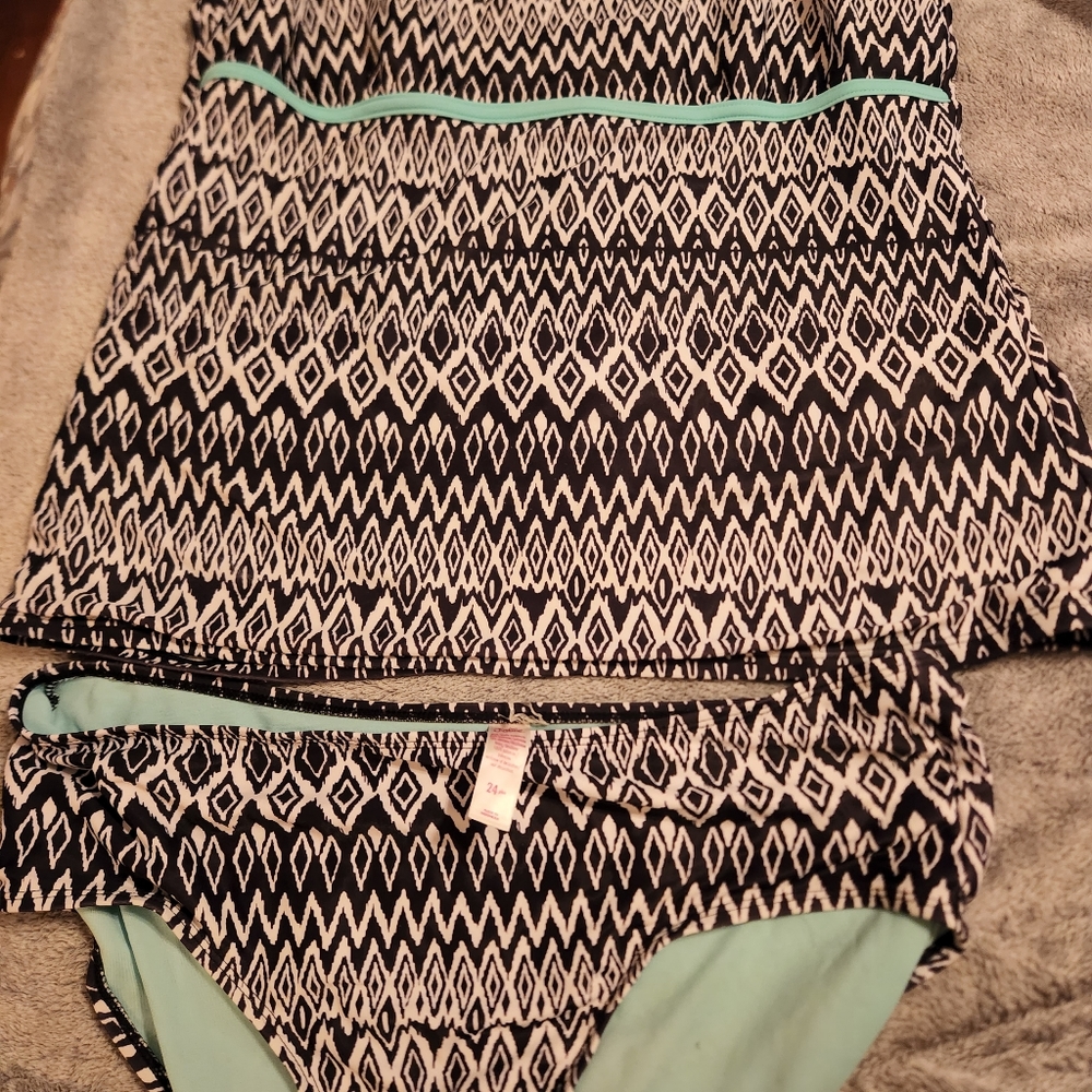 Justice plus size 2 piece bathing suit